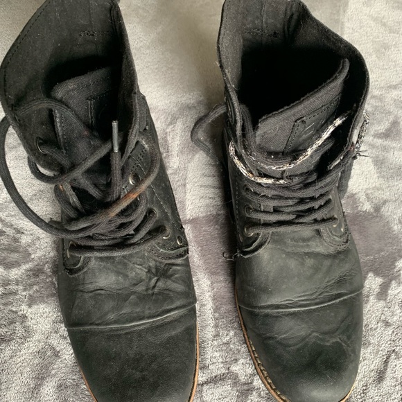 Men's GBX Griff Wrinkle Leather Boots Size 8 - Picture 2 of 8